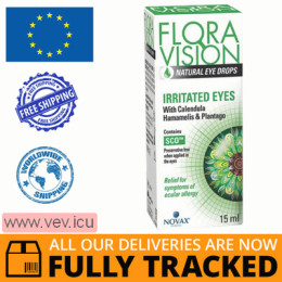 Flora Vision Irritated eyes, eye drops 15 ml — Made in Monaco — Free Delivery