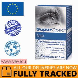 SuperOptik Aqua eye drops 5 ml x 2 pcs — Made in Poland — Free Delivery