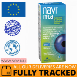 Navi Infla eye drops 15 ml — Made in Monaco — Free Delivery