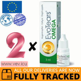 EvoTears Omega eye drops 2p x 3 ml — Made in Poland — Free Delivery
