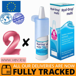 Hyal Drop Multi eye drops 2p x 10 ml — Made in USA — Free Delivery