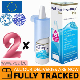 Hyal Drop Pro eye drops 2p x 10 ml — Made in USA — Free Delivery