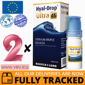  Hyal-Drop Ultra 4S eye drops 2p x 10 ml — Made in USA — Free Delivery