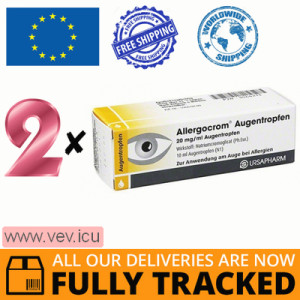 Allergocrom 2mg/ml, eye drops, 2p x 10 ml — Made in Germany by Ursapharm — Free Delivery