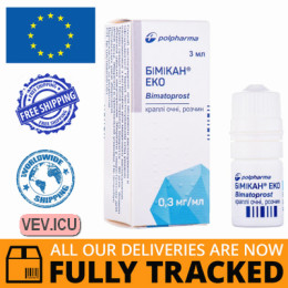 Bimikan Eco 0.3mg/ml eye drops 3ml — Made in Poland — Free Delivery