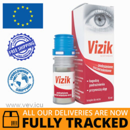 VIZIK DROPS FOR IRRITATED AND REDDENED EYES 10ML - MADE IN POLAND - FREE SHIPPING 