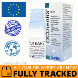 OCUTEARS 0,15% EYE DROPS 10ML — MADE IN FINLAND — FREE SHIPPING