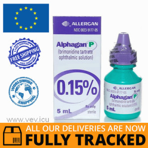 ALPHAGAN P EYE DROPS 0.15% 5ML — MADE IN USA — FREE SHIPPING