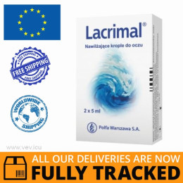 Lacrimal Moisturizing  Eye Drops 2x5ml — Made in Poland by Polpharma — Free Delivery