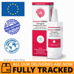 Azelastin Comod, eye drops, 10ml — Made in Germany by Ursapharm — Free Delivery
