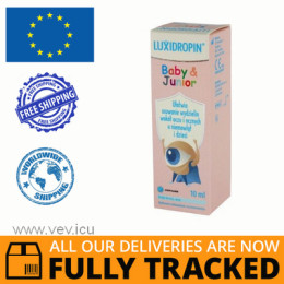 Luxidropin Baby & Junior, eye drops for children, 10ml — Made in Poland — Free Delivery