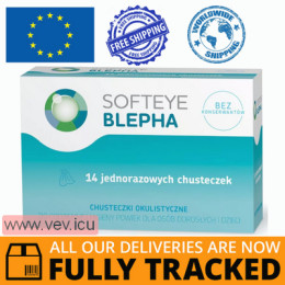 Softeye Blepha ophthalmic wipes 14 pcs — Made in Poland by Polpharma — Free Delivery