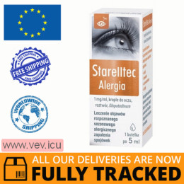 Starelltec Allergy, eye drops, 5ml — Made in Poland — Free Delivery