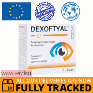 Dexoftyal UD eye drops 0.35 ml x 10 minims — Made in Poland — Free Delivery