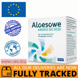 Aloesowe eye drops, no preservatives, 0.4 ml x 20 ampoules — Made in Poland — Free Delivery