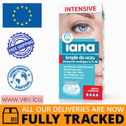 Iana Intensive, moisturizing eye drops 0.3% HA, 10 ml — Made in Poland — Free Delivery