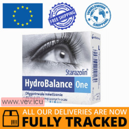 Starazolin HydroBalance One, eye drops, 0.5 ml x 12 minims — Made in Poland by Polpharma — Free Delivery