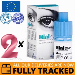2 x HIALEYE 0,2% EYE DROPS 10ML - MADE IN POLAND - FREE SHIPPING