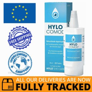 HYLO-COMOD 10ML EYE DROPS — MADE IN GERMANY — FREE SHIPPING
