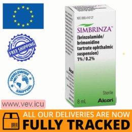 Simbrinza eye drops 5ml — Made in Belgium — Free Delivery