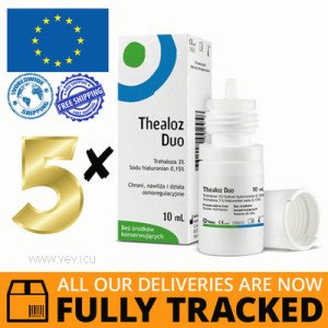 5 x THEALOZ DUO DROPS 10 ML = 30 ML - MADE IN POLAND - FREE SHIPPING 