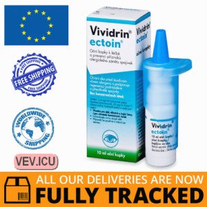 Vividrin Ectoin eye drops 10 ml — Made in Made in USA — Free Delivery 
