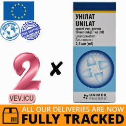 Unilat eye drops 50 μg/ml, 2p x 2.5 ml — Made in Slovakia — Free Delivery