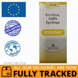 BROXINAC EYE DROPS 0.09% 1.7ML - MADE IN INDIA - FREE SHIPPING
