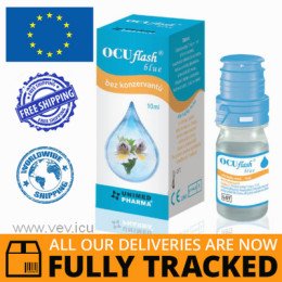 Ocuflash Blue eye drops 10ml — Made in Slovakia — Free Delivery