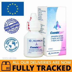 COMBIGAN EYE DROPS 5ML — MADE IN USA — FREE SHIPPING COMBIGAN EYE DROPS 5ML — MADE IN USA — FREE SHIPPING
