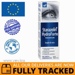 Starazolin HydroForte , eye drops, 10ml— Made in Poland by Polpharma — Free Delivery