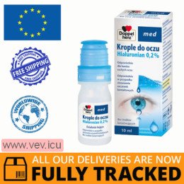 Doppelherz Med, eye drops Hyaluronan 0.2%, 10ml — Made in Germany — Free Delivery