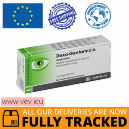 Dexa-Gentamicin eye drops 5 ml — Made in Germany by Ursapharm — Free Delivery