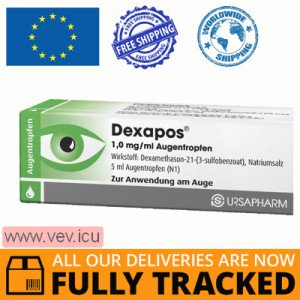 Dexapos eye drops 1 mg/ml, 5 ml — Made in Germany by Ursapharm — Free Delivery