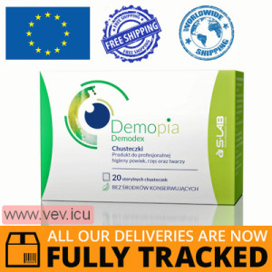Demopia Demodex Sterile wipes 20 pcs — Made in Poland — Free Delivery