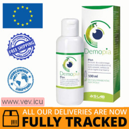 Demopia, liquid for cleansing irritated skin of the eyelids and face, 100ml — Made in Poland — Free Delivery