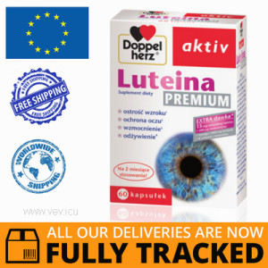 DOPPELHERZ AKTIV LUTEIN PREMIUM 60 CAPS — MADE IN GERMANY — FREE SHIPPING