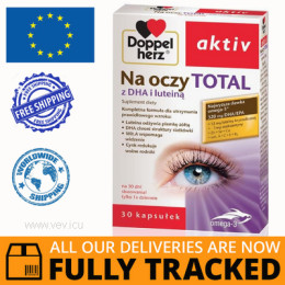 DOPPELHERZ AKTIV TOTAL ON EYES 30 CAPS — MADE IN GERMANY — FREE SHIPPING