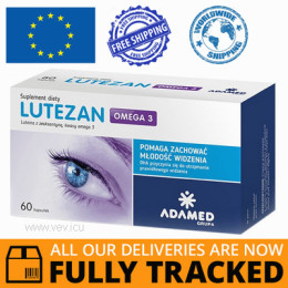 LUTEZAN OMEGA 3 60 CAPS - MADE IN POLAND - FREE SHIPPING 