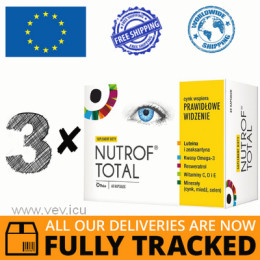 3 x NUTROF TOTAL + VITAMIN D3 60 CAPS - MADE IN POLAND - FREE SHIPPING 