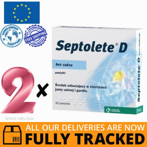 2 x SEPTOLETE D PASTYLKI 30 PCS — MADE IN SLOVENIA — FREE SHIPPIN