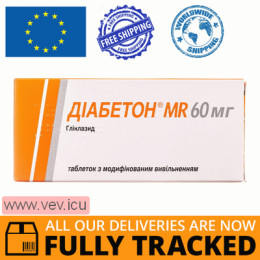 Diabeton MR 60mg 30 tablets — Made in Ireland — Free Delivery
