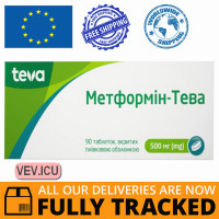 Metformin - Teva 500mg, 90 tablets — Made in Hungary — Free Delivery