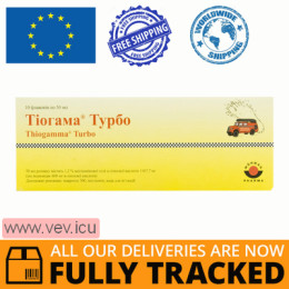 Thiogamma Turbo solution for infusion 1.2%, 50ml x 10 vials — Made in Germany — Free Delivery