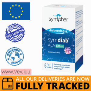 Symdiab ALA 600mg, 30 capsules — Made in Poland — Free Delivery