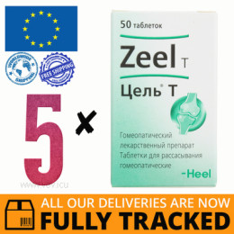 5 x ZEEL T 50 TABS — MADE IN GERMANY — FREE SHIPPING