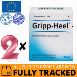 2 x GRIPP-HEEL INJECTION FOR AMPOULES 1.1ML 5pcs - MADE IN GERMANY - FREE SHIPPING