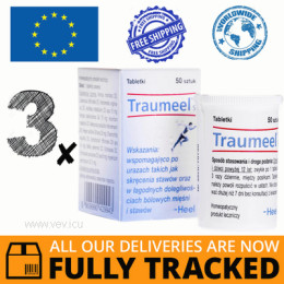 3 x TRAUMEEL S 50 TABS — MADE IN GERMANY — FREE SHIPPING