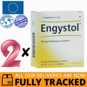 2 x ENGYSTOL INJECTION FOR AMPOULES 1.1ML 5pcs — MADE IN GERMANY — FREE SHIPPING 2 x ENGYSTOL INJECTION FOR AMPOULES 1.1ML 5pcs — MADE IN GERMANY — FREE SHIPPING