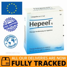 HEPEEL N INJECTION FOR AMPOULES 1.1ML 5pcs - MADE IN GERMANY- FREE SHIPPING